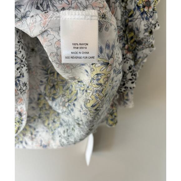 Boho Off Shoulder Floral Bell Sleeve Blouse | Women’s Small | NWT - Picture 6 of 6